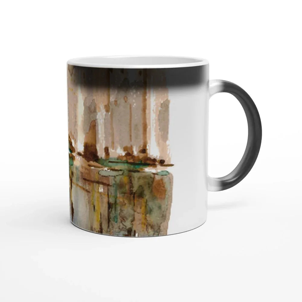 Mug magique en céramique 325 ml City – Révèlez votre motif à la chaleur - Laure Leprince - Artiste Peintre