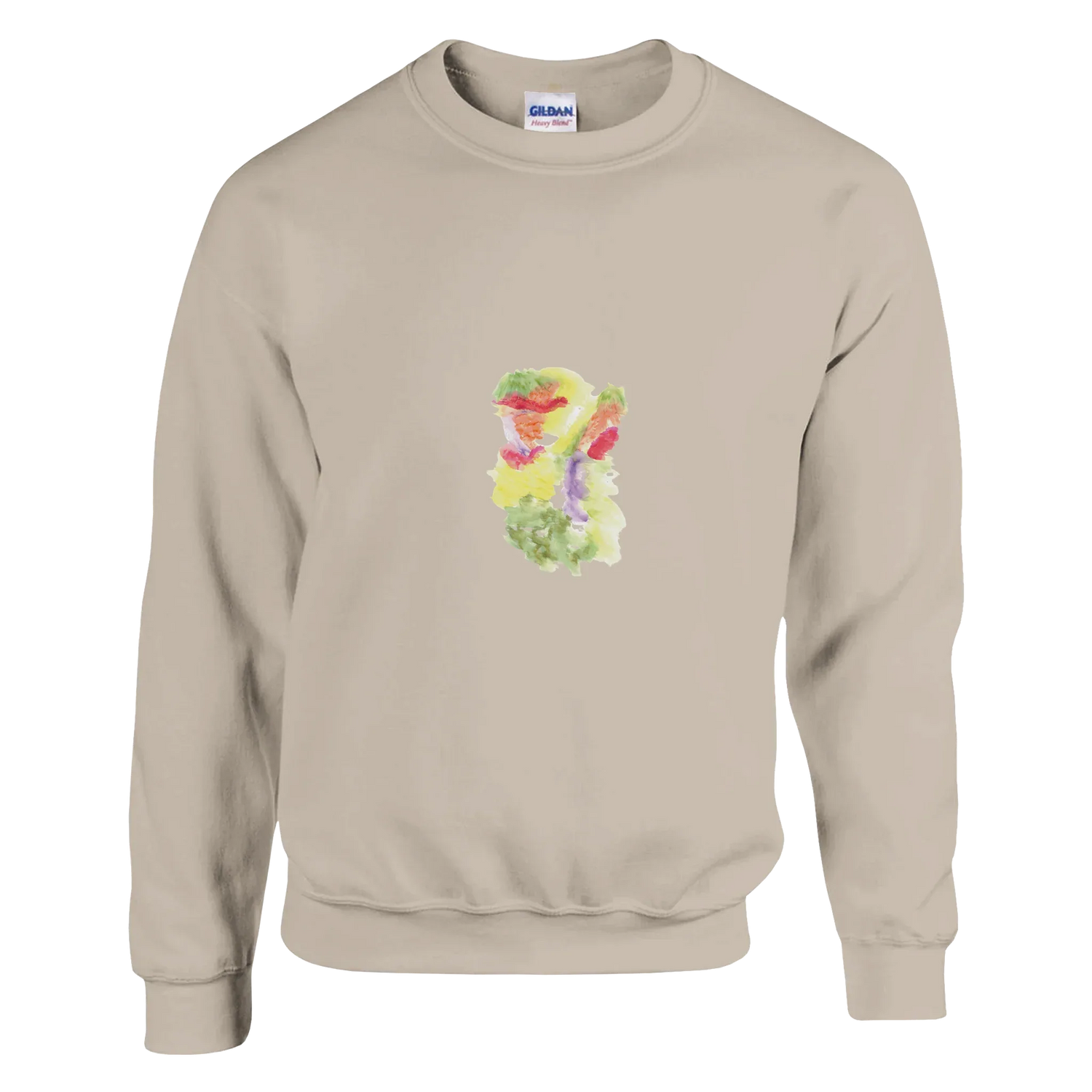 Sweatshirt Unisexe Classique Eclosion Chromatique – Impression Artistique Multicolore | Premium Cotton Blend - Laure Leprince - Artiste Peintre