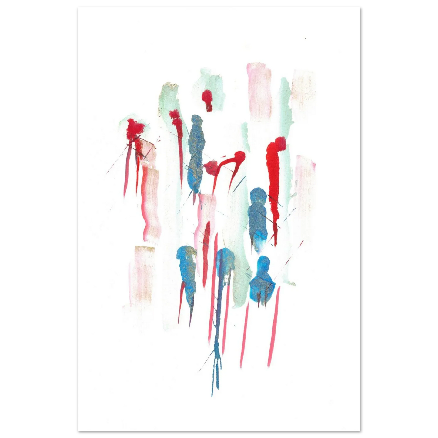 Premium Matte Paper Poster Aquarelle Originale RDJ3-9 - Laure Leprince - Artiste Peintre