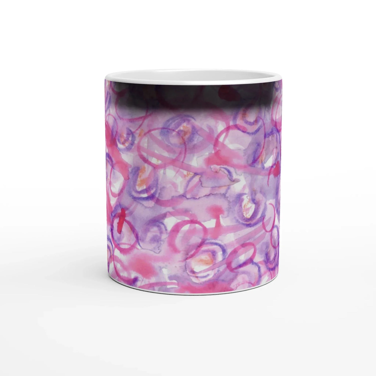 Mug magique en céramique 325 ml – Révèlez votre motif à la chaleur Floraison Intime - Laure Leprince - Artiste Peintre