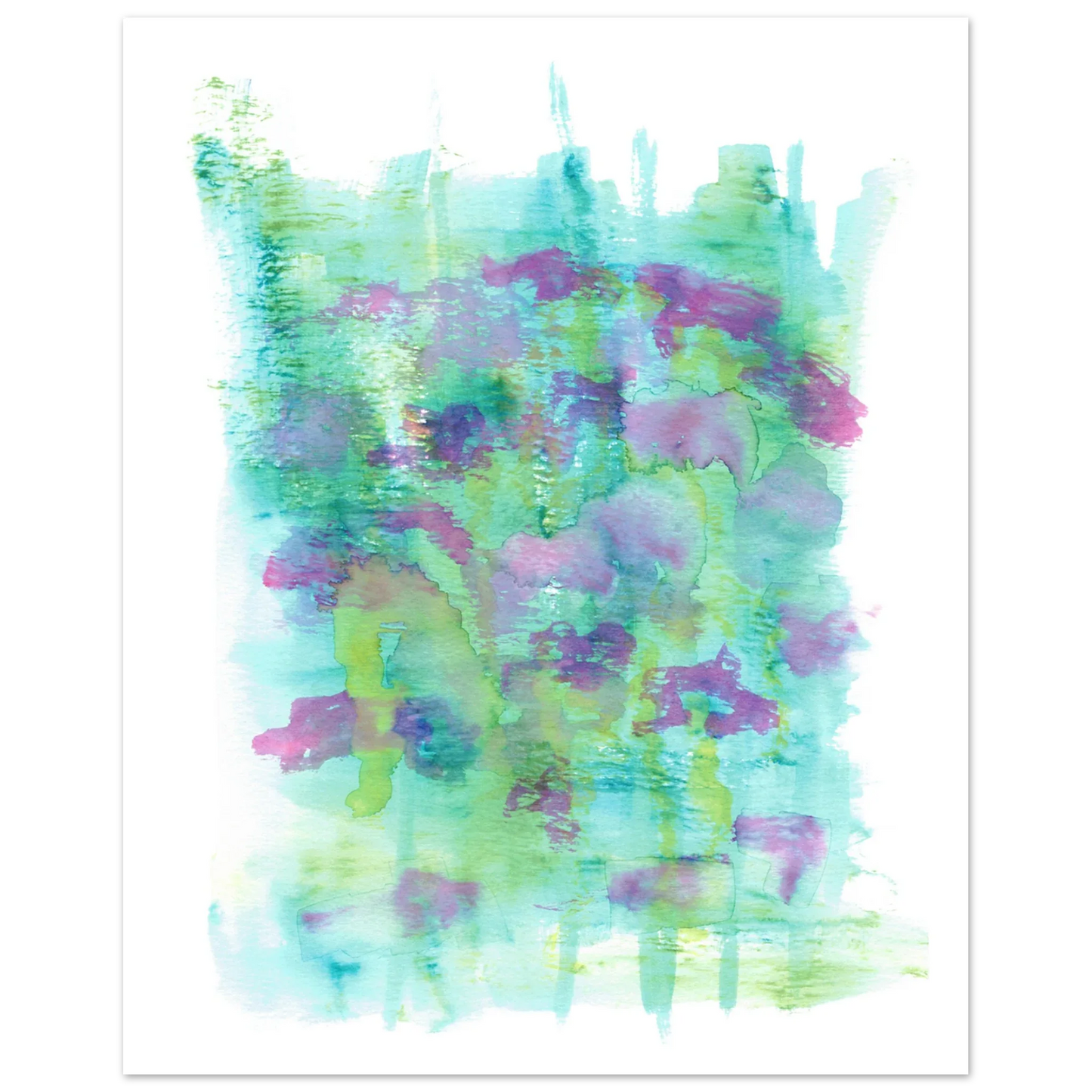 Affiche premium sur papier mat Eclosions Sauvages – Art mural de qualité supérieure - Laure Leprince - Artiste Peintre