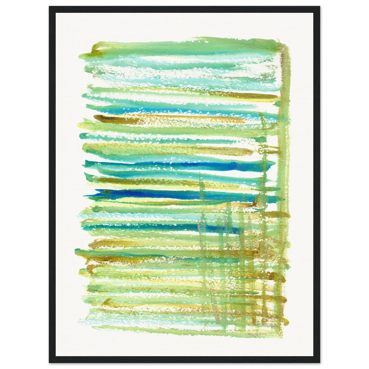 Affiche Encadrée Museum-Quality Matte Paper Wooden Framed Trames - Laure Leprince - Artiste Peintre