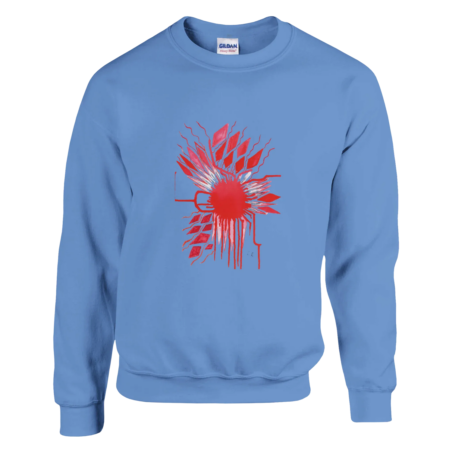 Sweatshirt Unisexe Classique Red– Impression Artistique Multicolore - Laure Leprince - Artiste Peintre