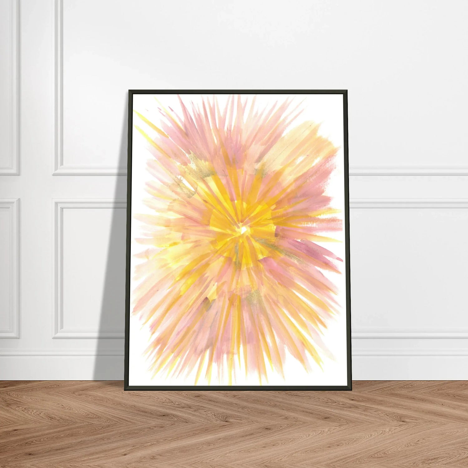 Classic Semi-Glossy Paper Metal Framed Poste Solar Bloom - Laure Leprince - Artiste Peintre