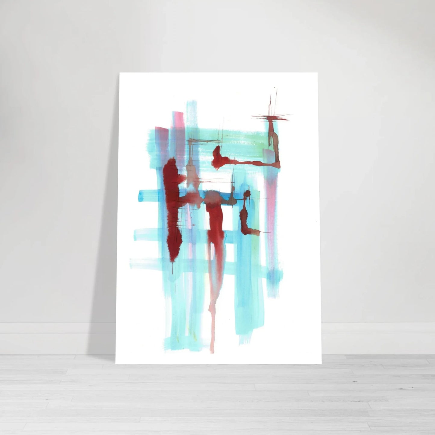 Premium Matte Paper Poster Aquarelle Originale RDJ3-10 - Laure Leprince - Artiste Peintre