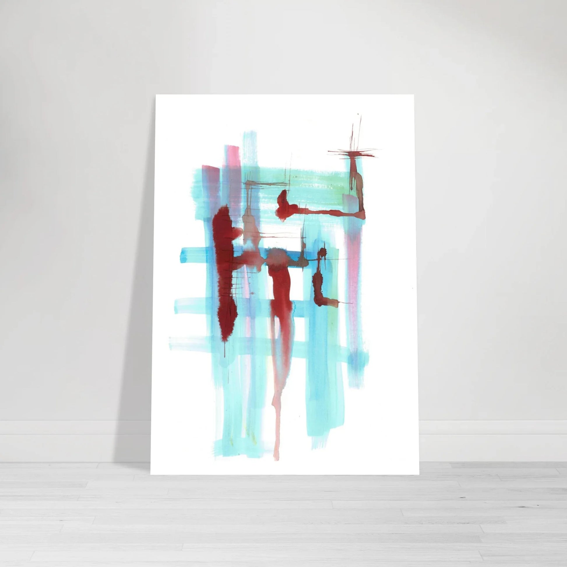 Premium Matte Paper Poster Aquarelle Originale RDJ3-10 - Laure Leprince - Artiste Peintre