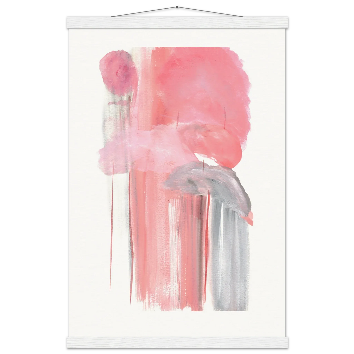 Museum-Quality Matte Paper Poster with Hanger Structures Carmines - Laure Leprince - Artiste Peintre