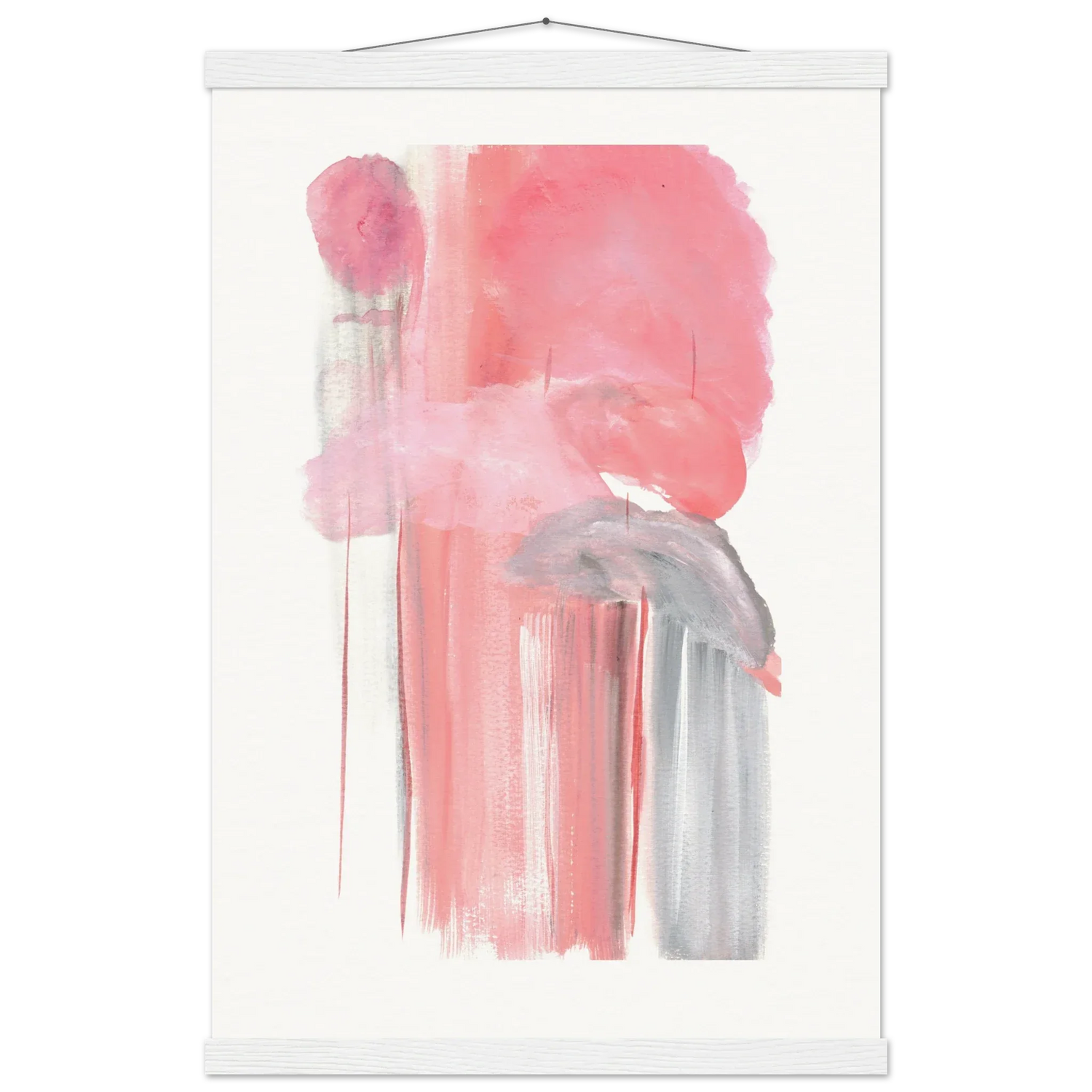 Museum-Quality Matte Paper Poster with Hanger Structures Carmines - Laure Leprince - Artiste Peintre