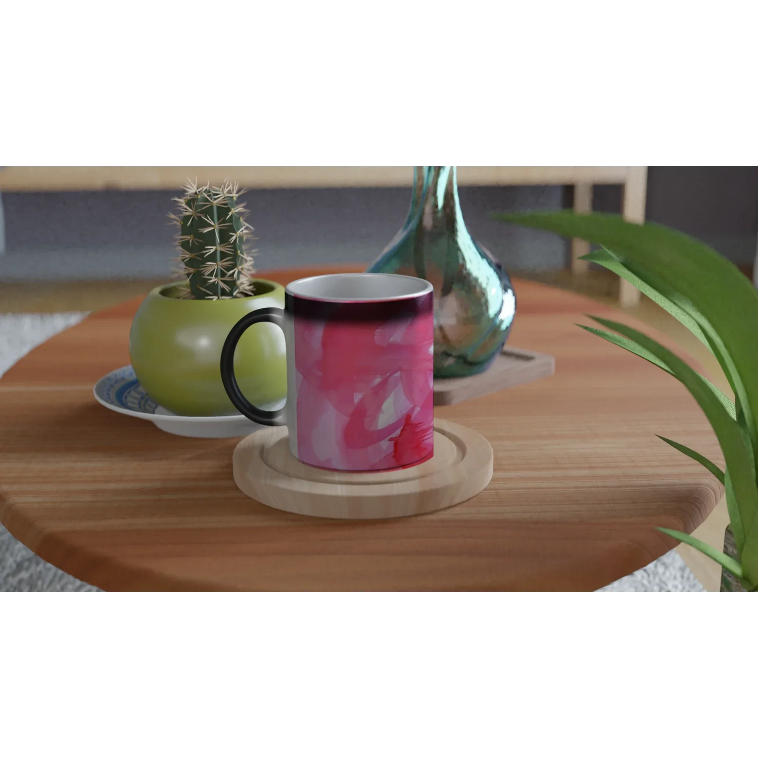 Mug magique en céramique 325 ml – Révèlez votre motif à la chaleur Ruby Drift - Laure Leprince - Artiste Peintre