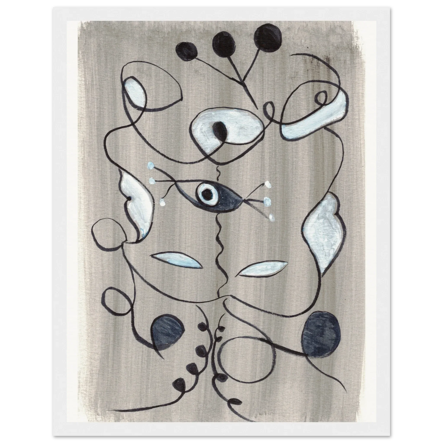 Affiche encadrée bois | Papier mat qualité musée | Aquarelle originale Laure Leprince - Laure Leprince - Artiste Peintre