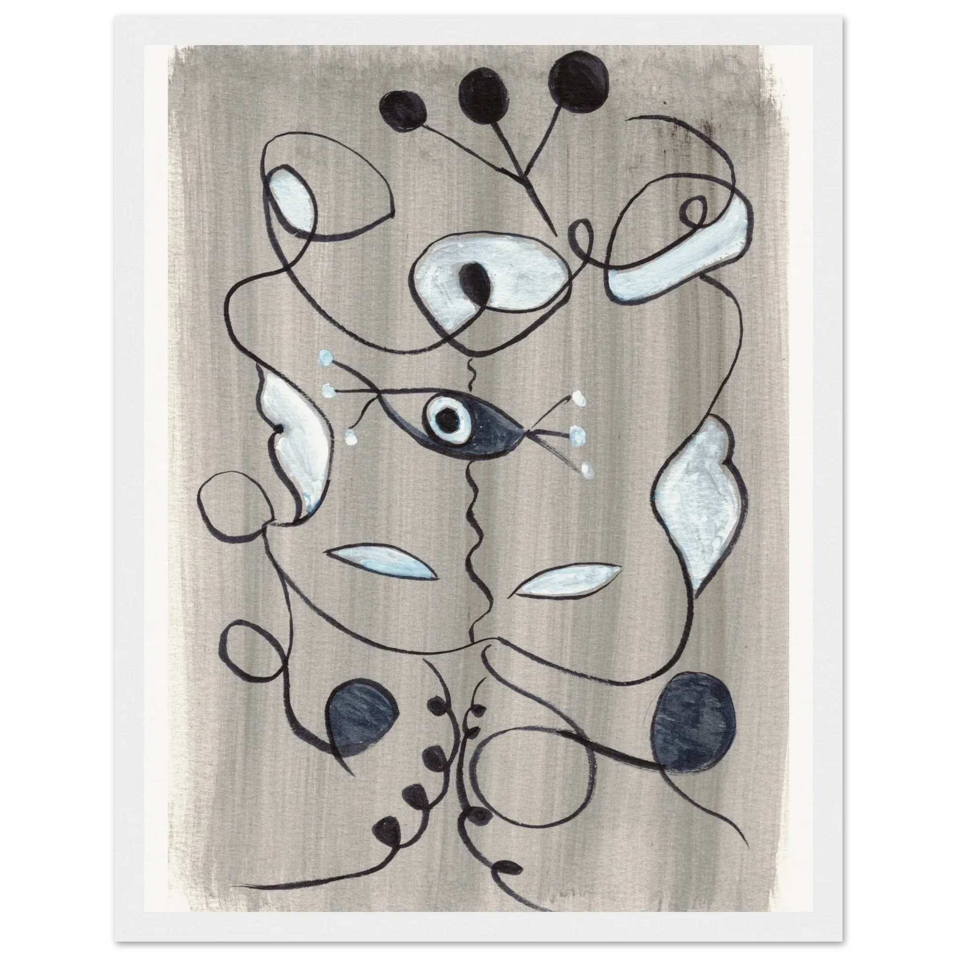 Affiche encadrée bois | Papier mat qualité musée | Aquarelle originale Laure Leprince - Laure Leprince - Artiste Peintre