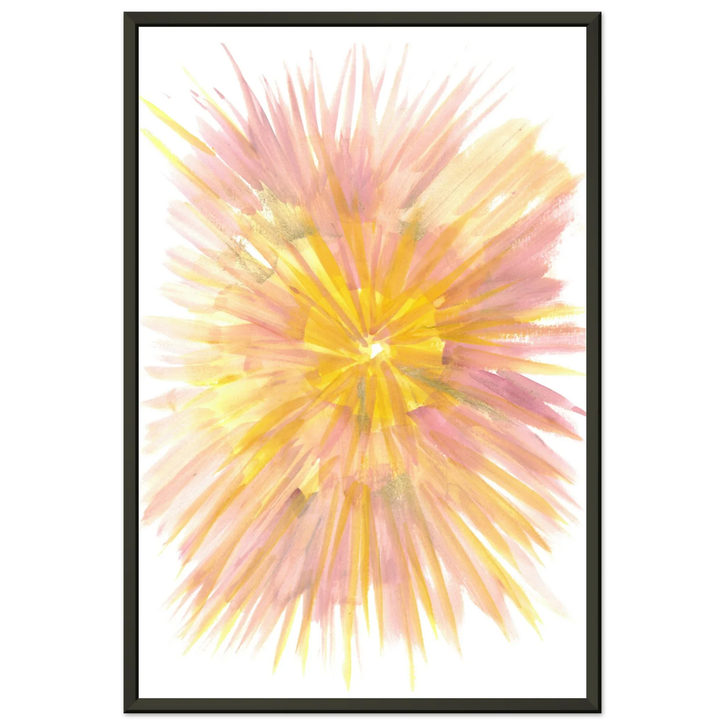 Classic Semi-Glossy Paper Metal Framed Poste Solar Bloom - Laure Leprince - Artiste Peintre