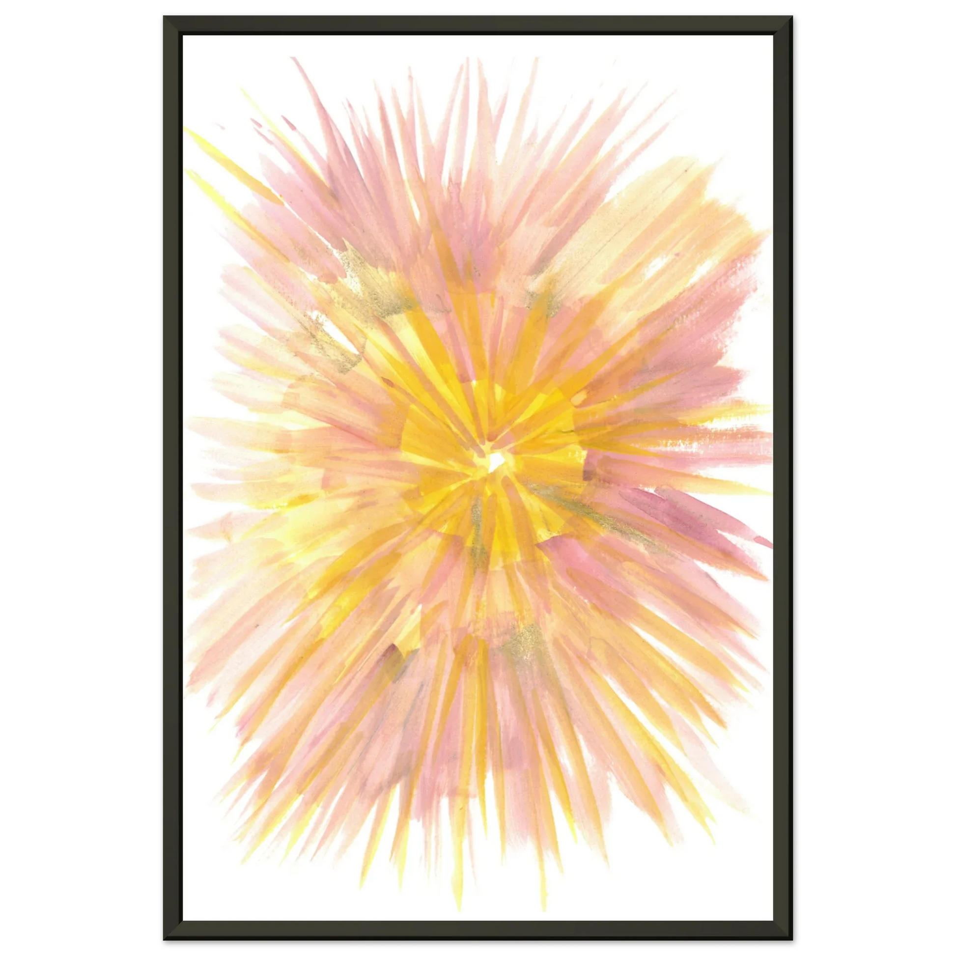 Classic Semi-Glossy Paper Metal Framed Poste Solar Bloom - Laure Leprince - Artiste Peintre