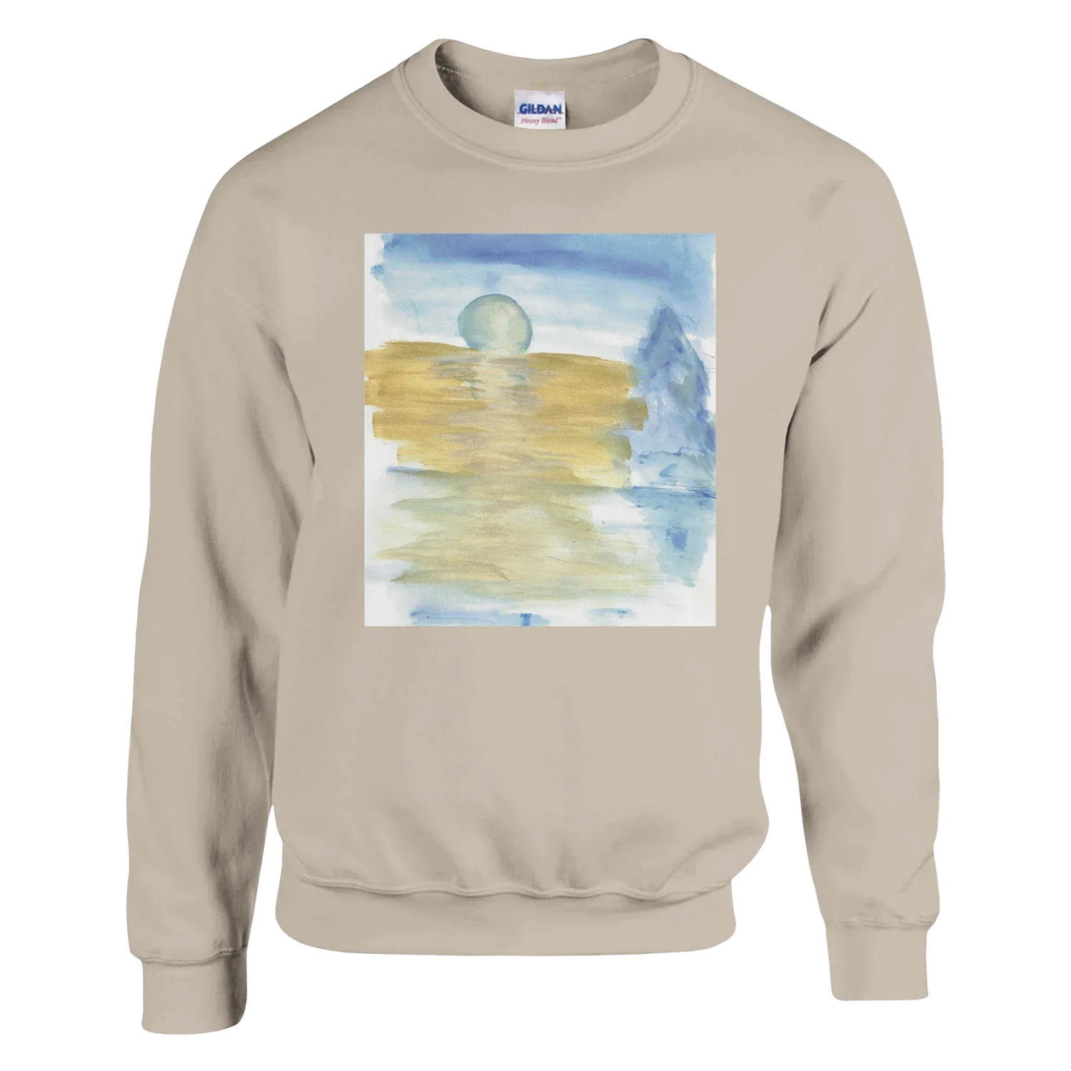 Sweatshirt Unisexe Classique Blue Horizon – Impression Artistique Multicolore - Laure Leprince - Artiste Peintre