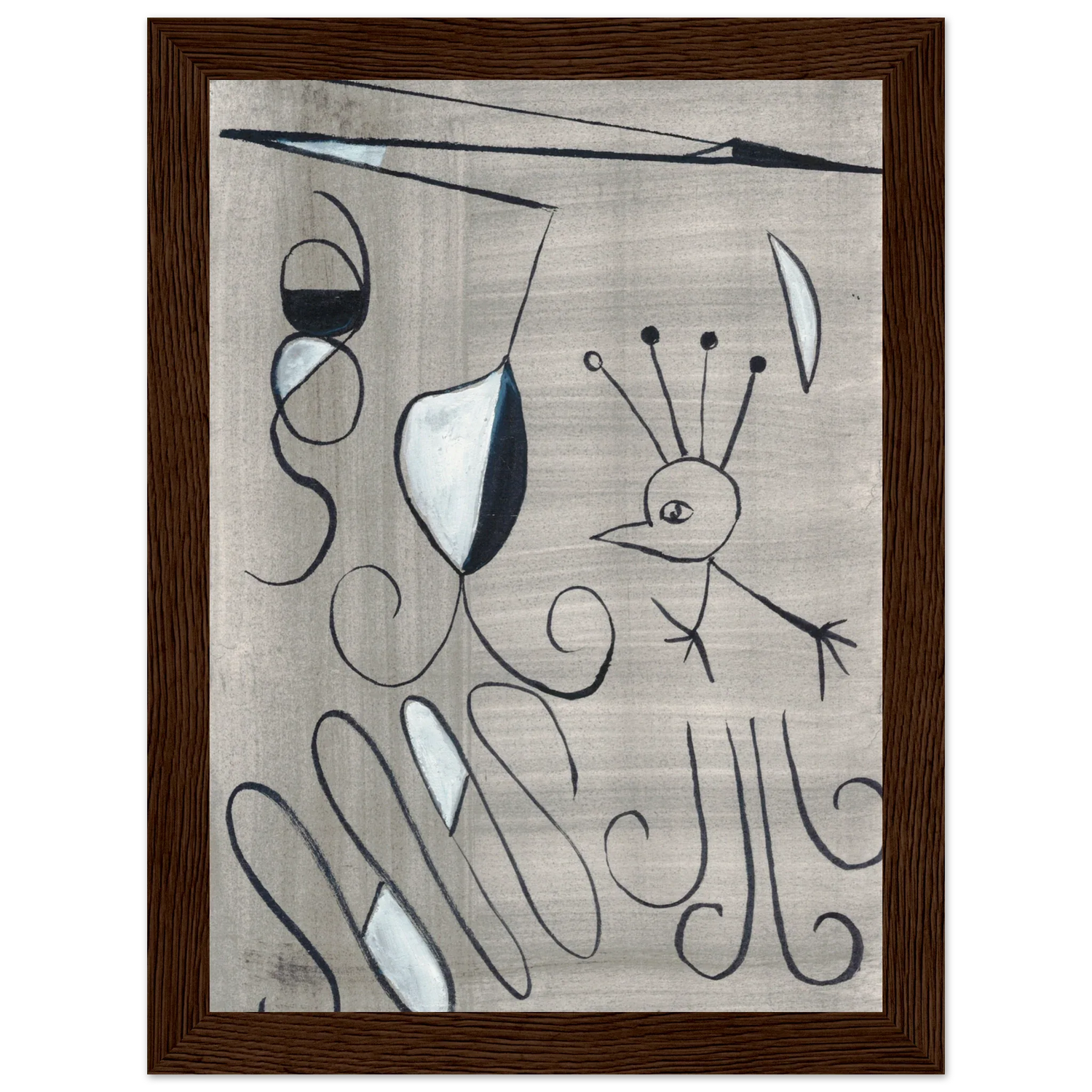 Affiche encadrée bois | Papier mat qualité musée | Aquarelle originale Laure Leprince - Laure Leprince - Artiste Peintre