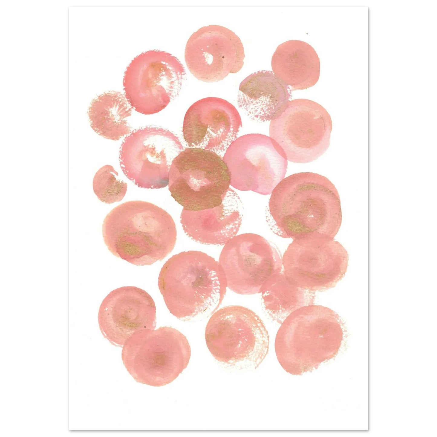 Premium Matte Paper Poster Aquarelle Originale RDJ3-4 - Laure Leprince - Artiste Peintre