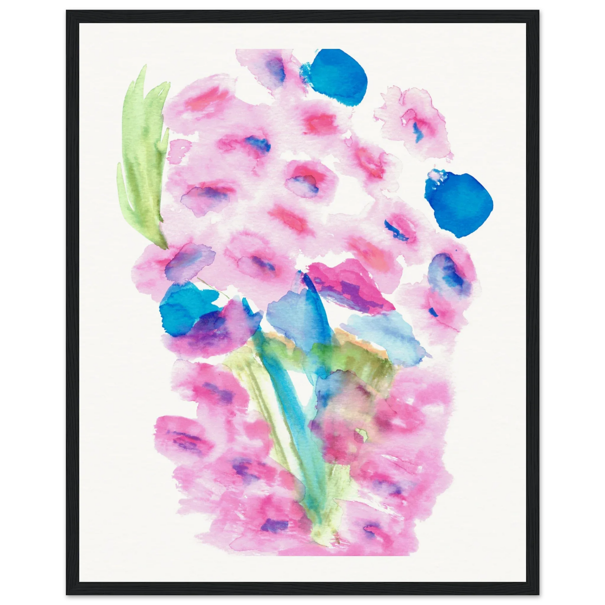Affiche Encadrée Museum-Quality Matte Paper Aluminium Framed Bouquet Rosé - Laure Leprince - Artiste Peintre
