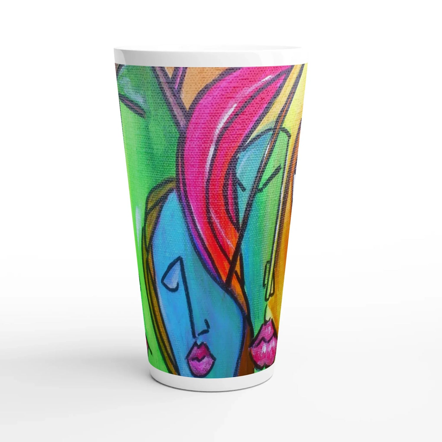 Mug céramique 500 ml pour café au lait trouncho – Élégance, capacité et qualité - Laure Leprince - Artiste Peintre