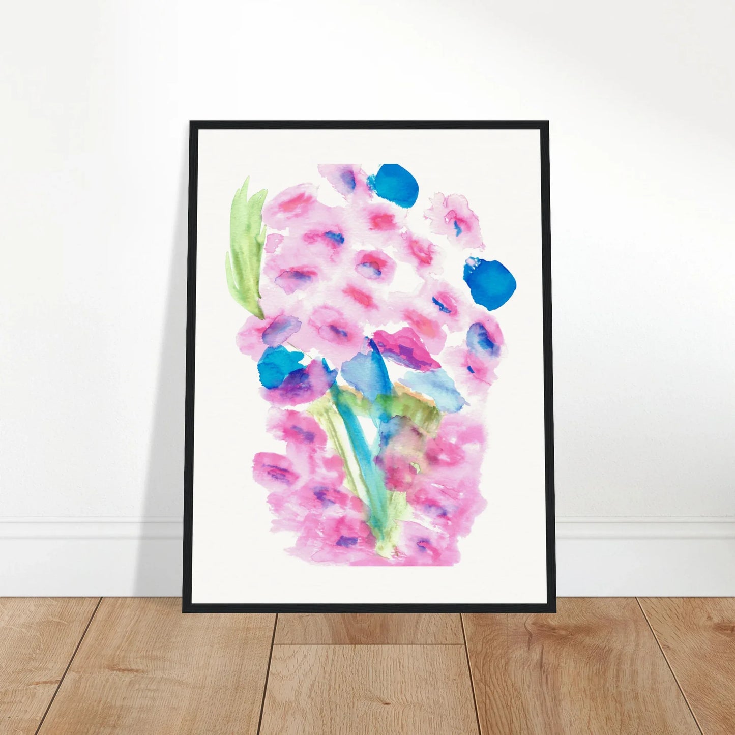Affiche Encadrée Museum-Quality Matte Paper Aluminium Framed Bouquet Rosé - Laure Leprince - Artiste Peintre