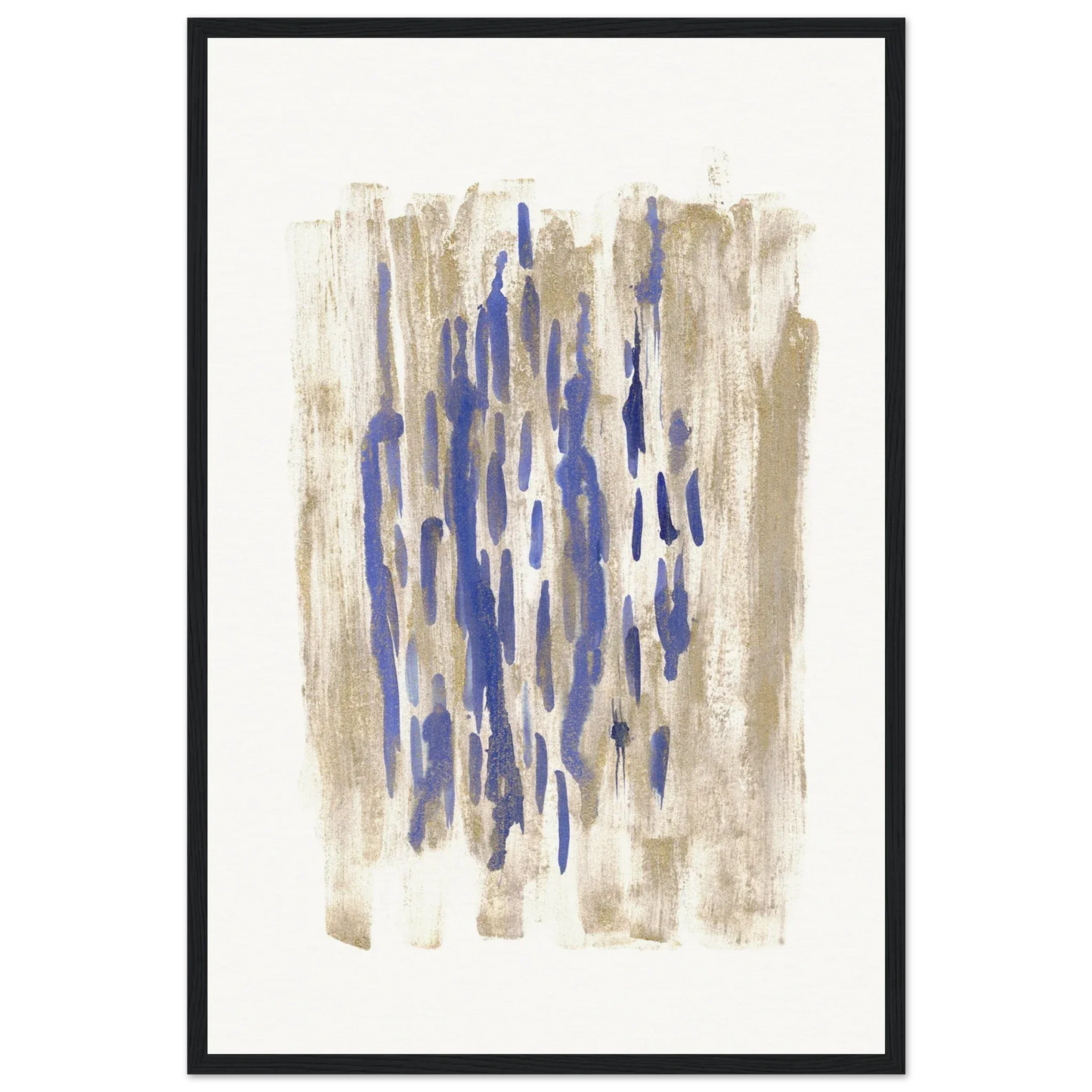 Affiche Encadrée Museum-Quality Matte Paper Wooden Framed Golden Drip - Laure Leprince - Artiste Peintre