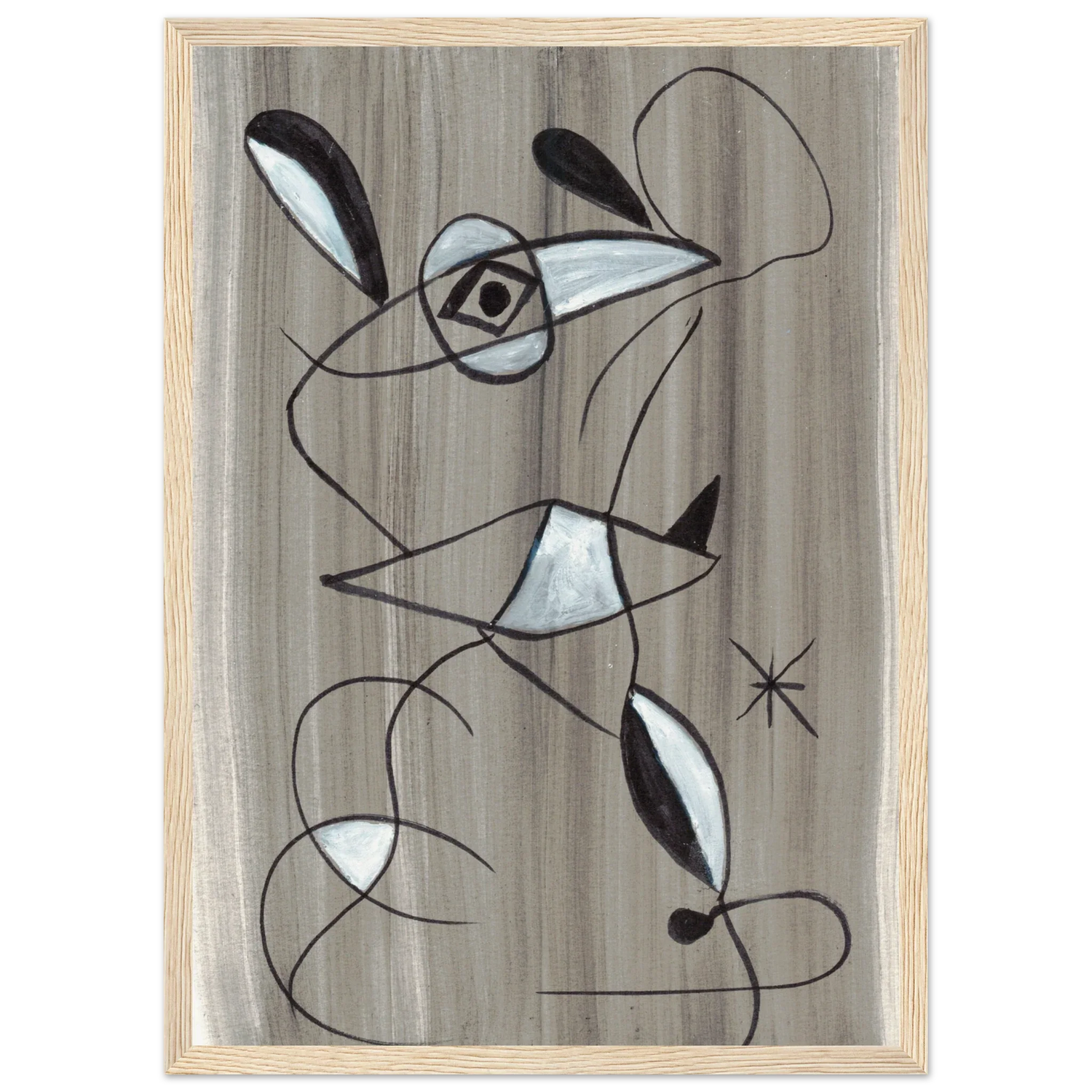 Affiche encadrée bois | Papier mat qualité musée | Aquarelle originale Laure Leprince - Laure Leprince - Artiste Peintre