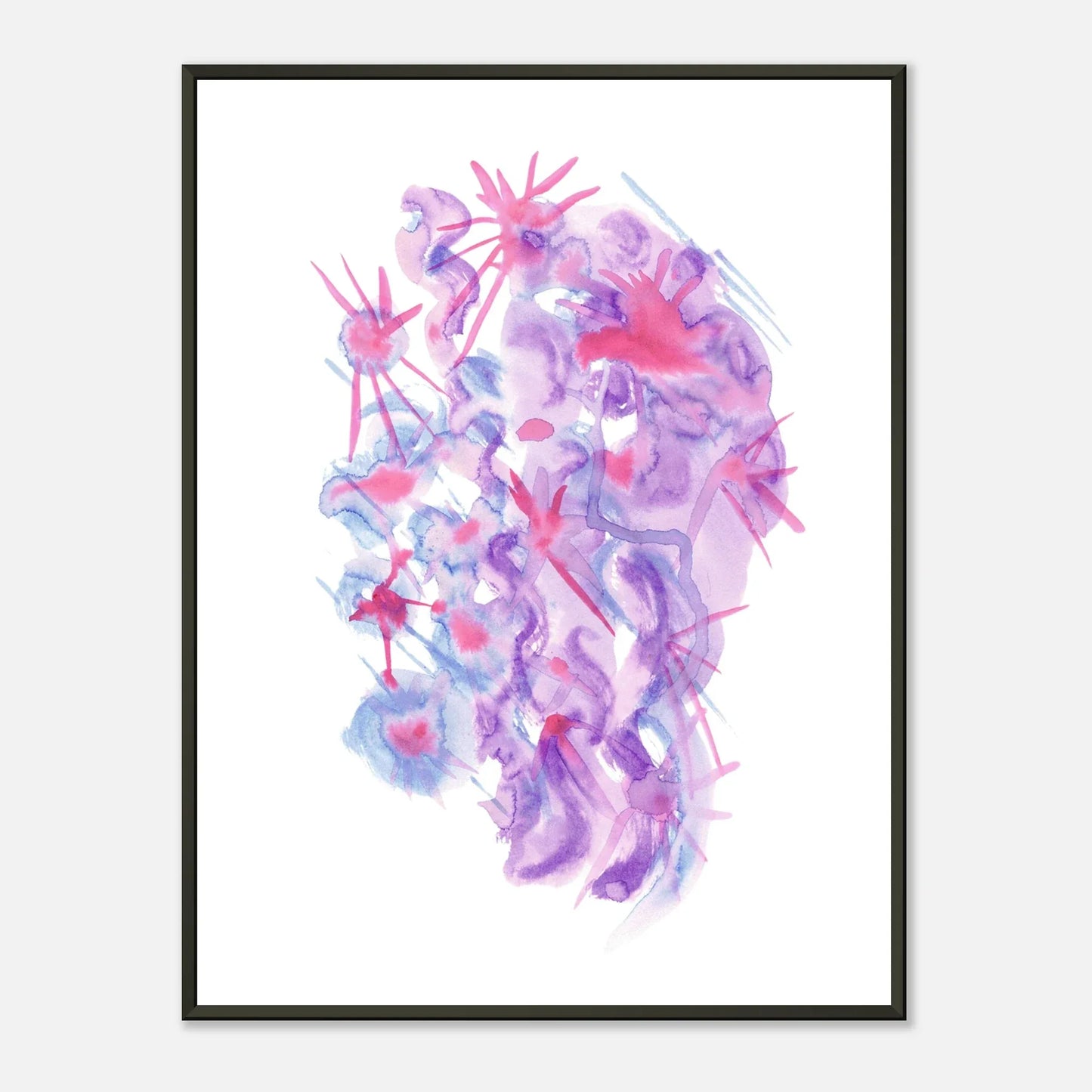 Classic Semi-Glossy Paper Metal Framed Poste Nebuleuse Pourpre - Laure Leprince - Artiste Peintre