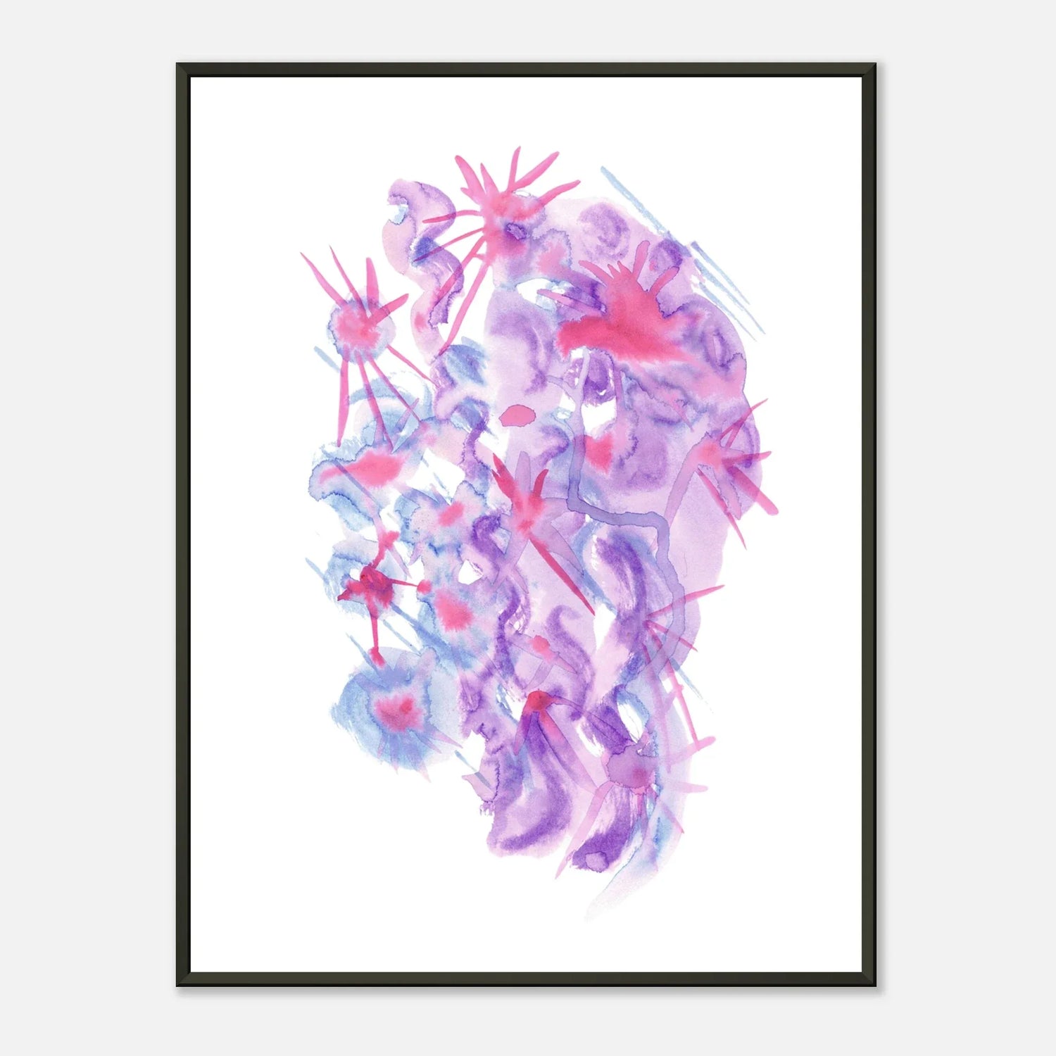 Classic Semi-Glossy Paper Metal Framed Poste Nebuleuse Pourpre - Laure Leprince - Artiste Peintre