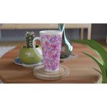 Mug à Latte en Céramique 500 ml Floraison Intime – Élégant, durable et brillant - Laure Leprince - Artiste Peintre