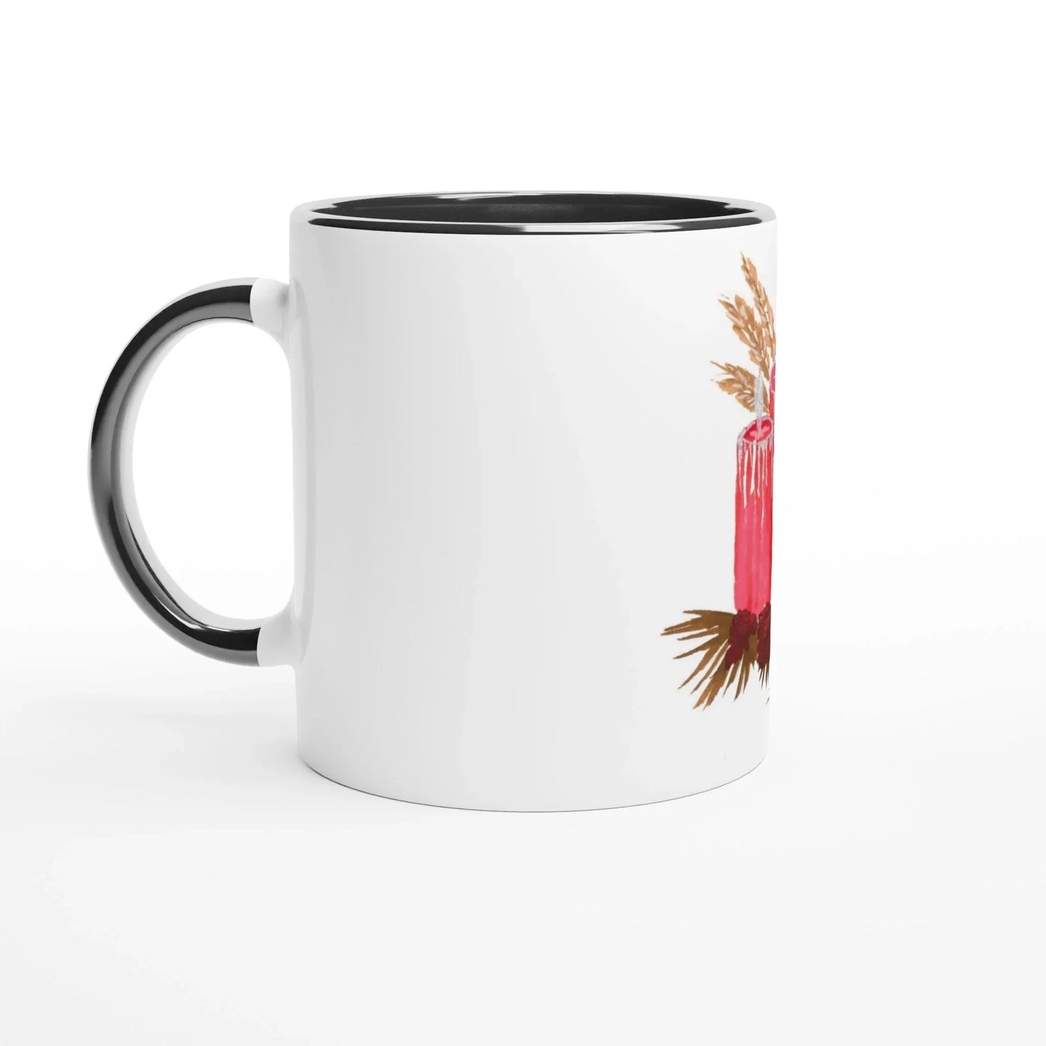 Mug en céramique blanche 325 ml Bougie – Élégance, sécurité et durabilité - Laure Leprince - Artiste Peintre