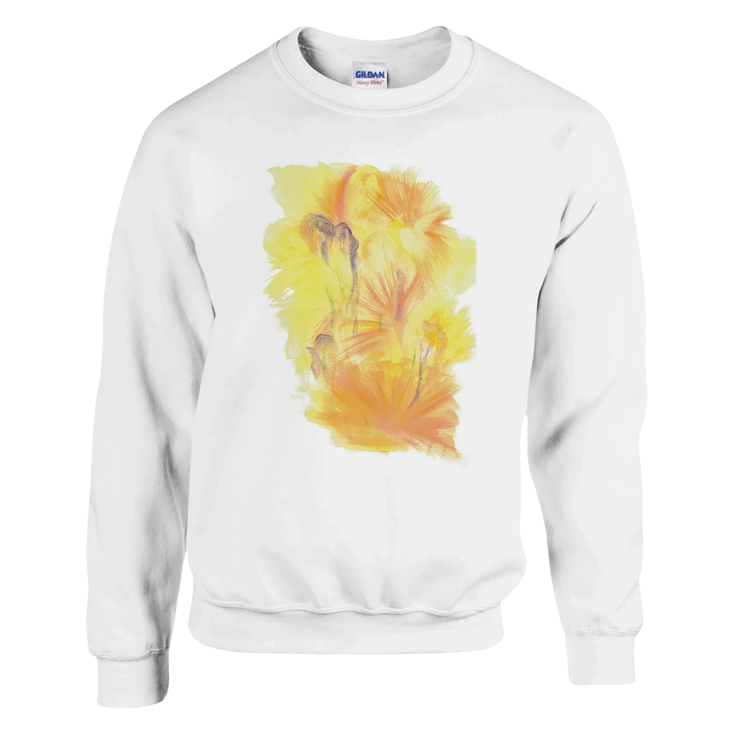 Sweatshirt Unisexe Classique Sun Whisper – Impression Artistique Multicolore - Laure Leprince - Artiste Peintre