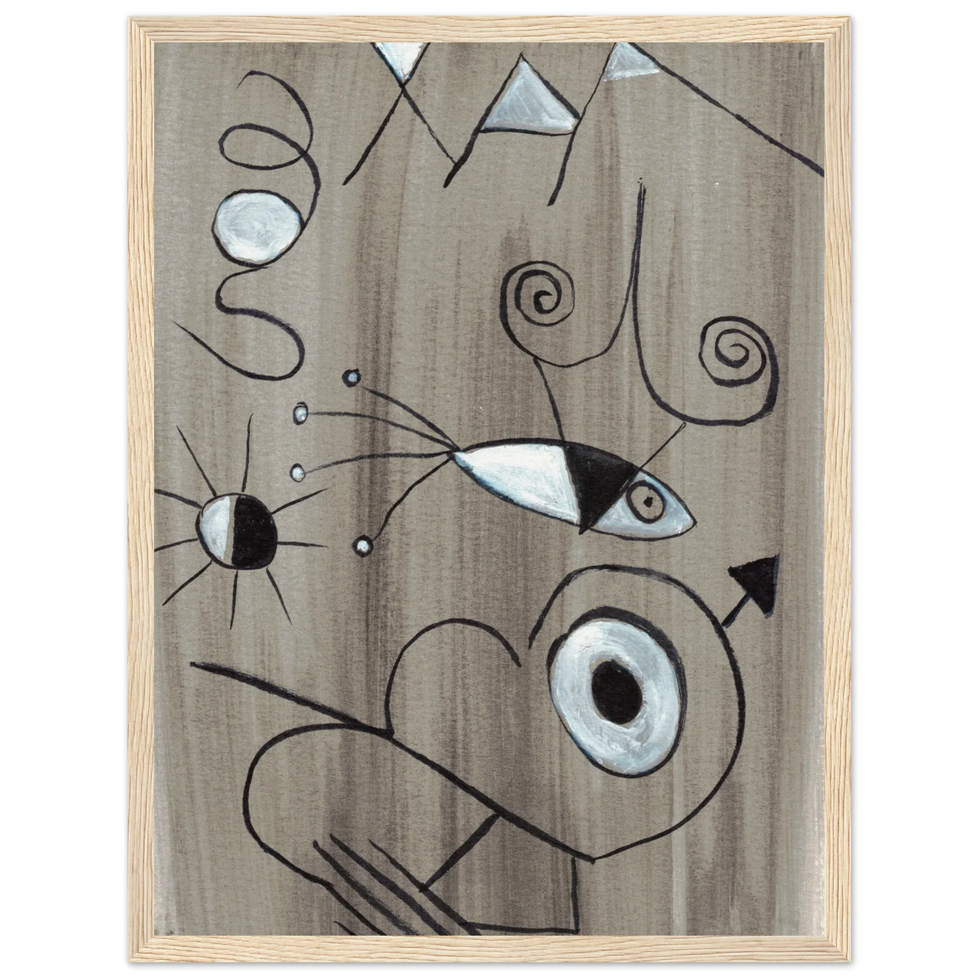 Affiche encadrée bois | Papier mat qualité musée | Aquarelle originale Laure Leprince - Laure Leprince - Artiste Peintre