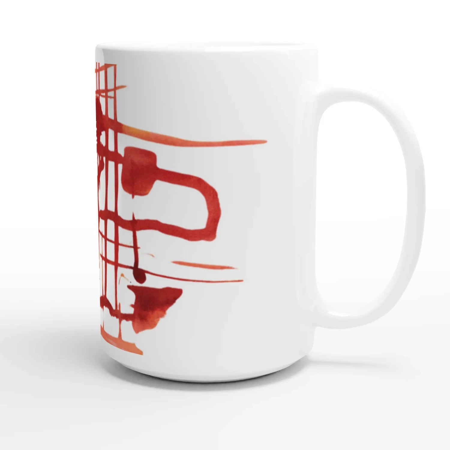 Mug en céramique blanche 44 Solar Frame – Grand format, design et qualité durable - Laure Leprince - Artiste Peintre