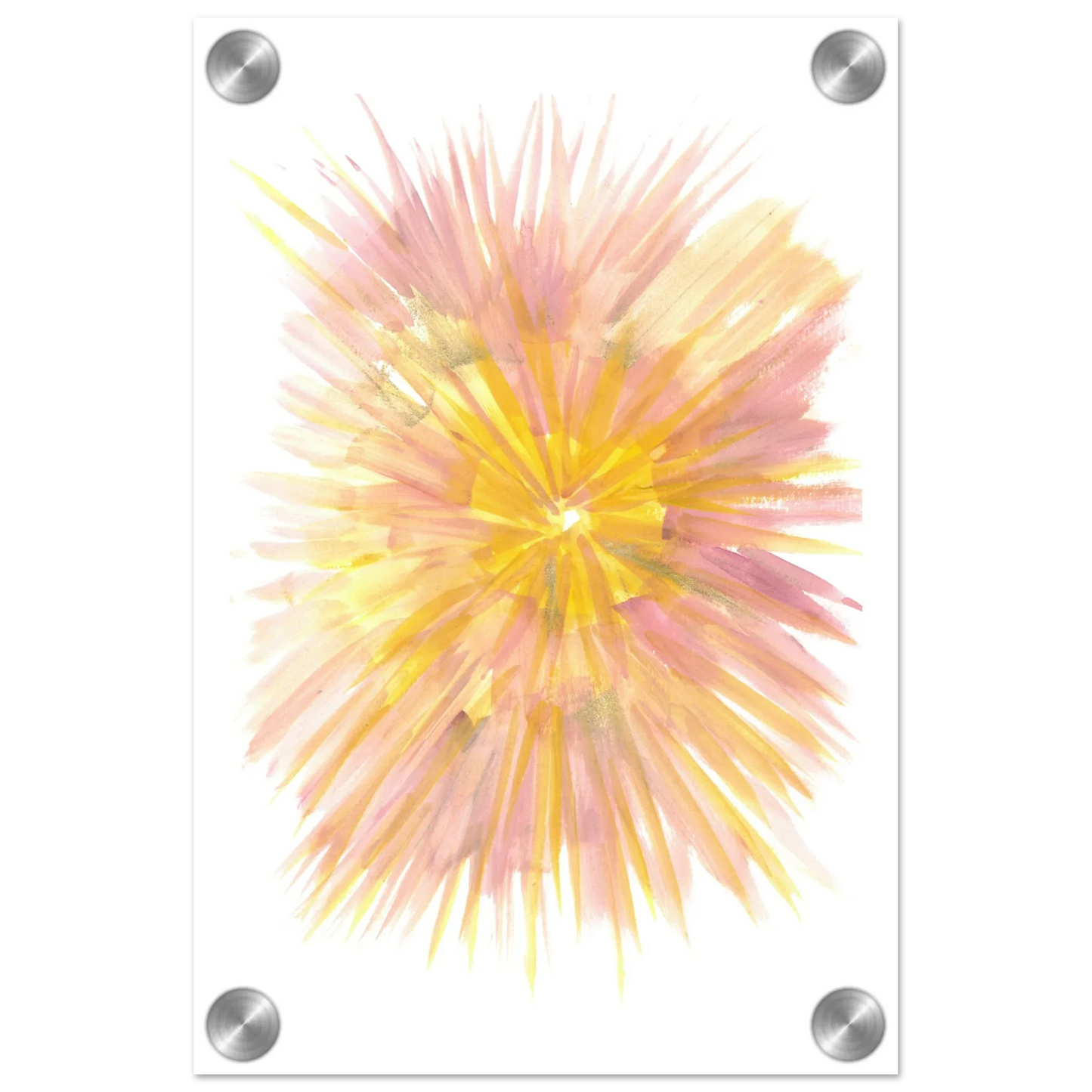 Impression sur acrylique brillante Solar Bloom | Art contemporain par Laure Leprince - Laure Leprince - Artiste Peintre