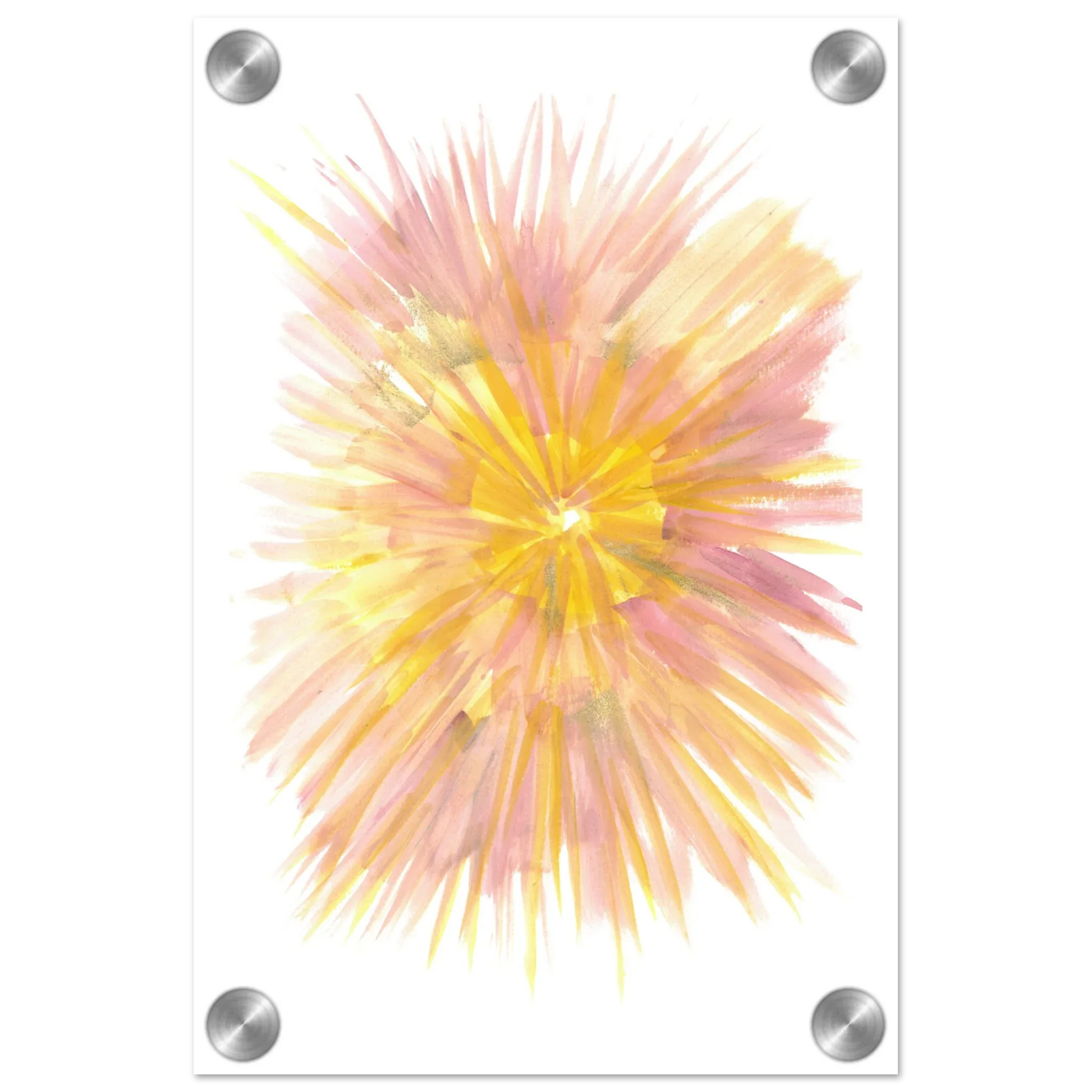Impression sur acrylique brillante Solar Bloom | Art contemporain par Laure Leprince - Laure Leprince - Artiste Peintre
