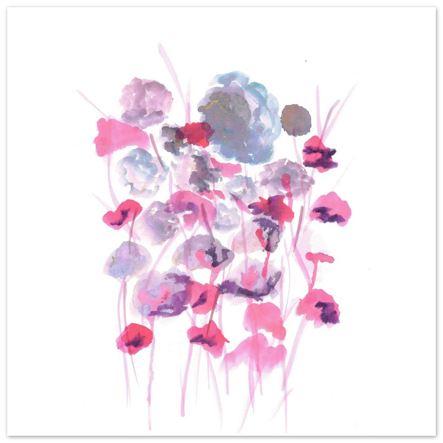 Premium Matte Paper Poster Aquarelle Originale RDJ3-12 - Laure Leprince - Artiste Peintre