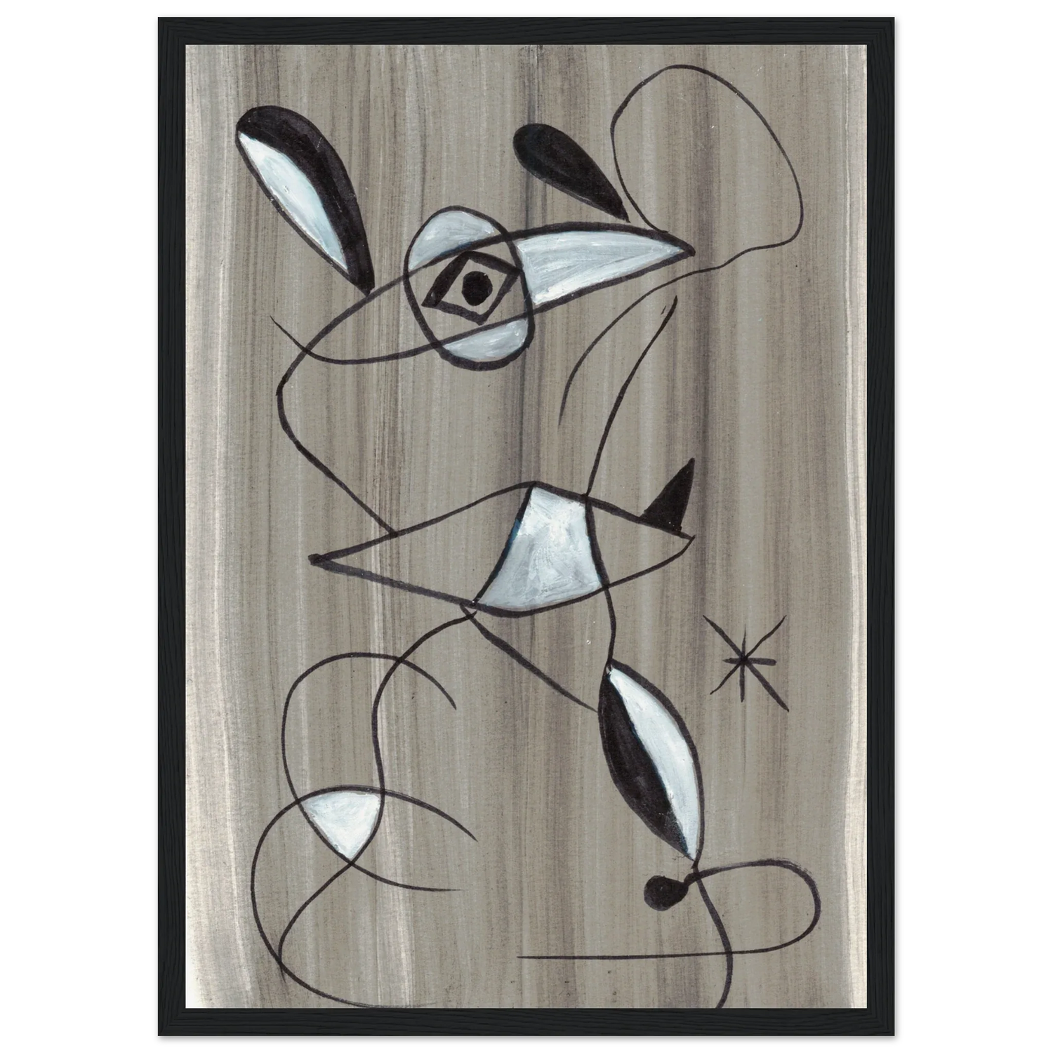 Affiche encadrée bois | Papier mat qualité musée | Aquarelle originale Laure Leprince - Laure Leprince - Artiste Peintre