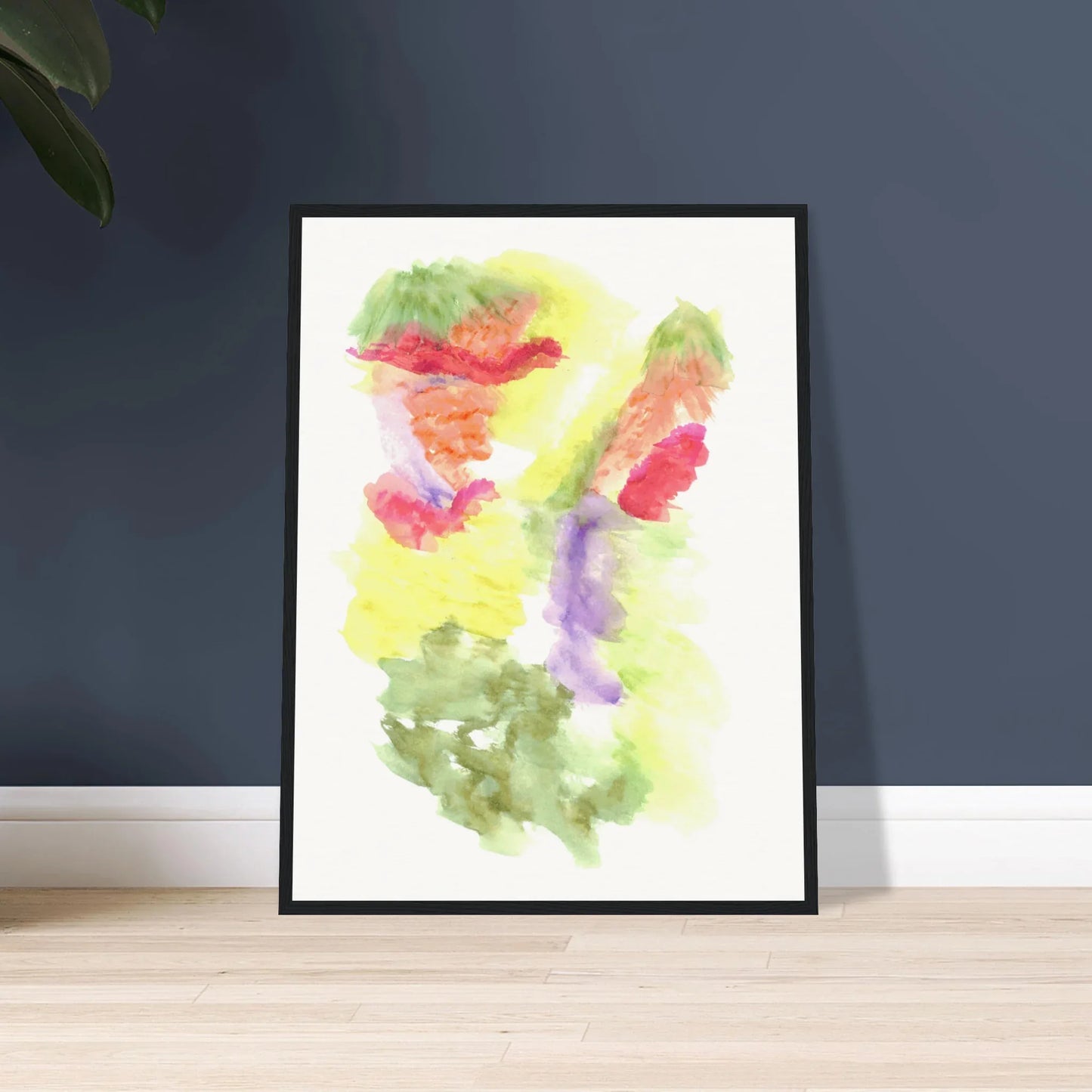 Affiche Encadrée Museum-Quality Matte Paper Wooden Framed Eclosion Chromatique - Laure Leprince - Artiste Peintre