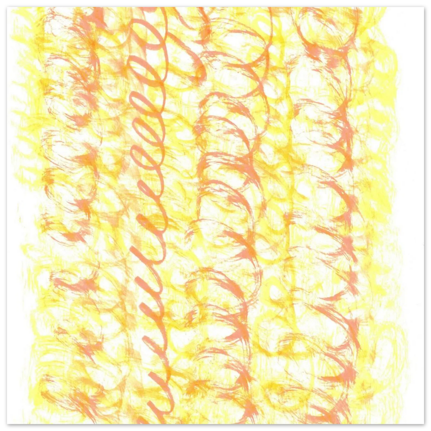 Sun-Kissed Abstract Swirls: Premium Matte Paper Poster - Vibrant Aquarelle Art for Any Space - Laure Leprince - Artiste Peintre