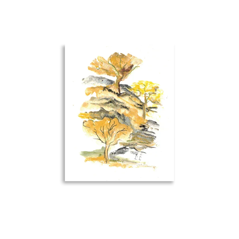 Affiche Colline d'or - Laure Leprince - Artiste Peintre