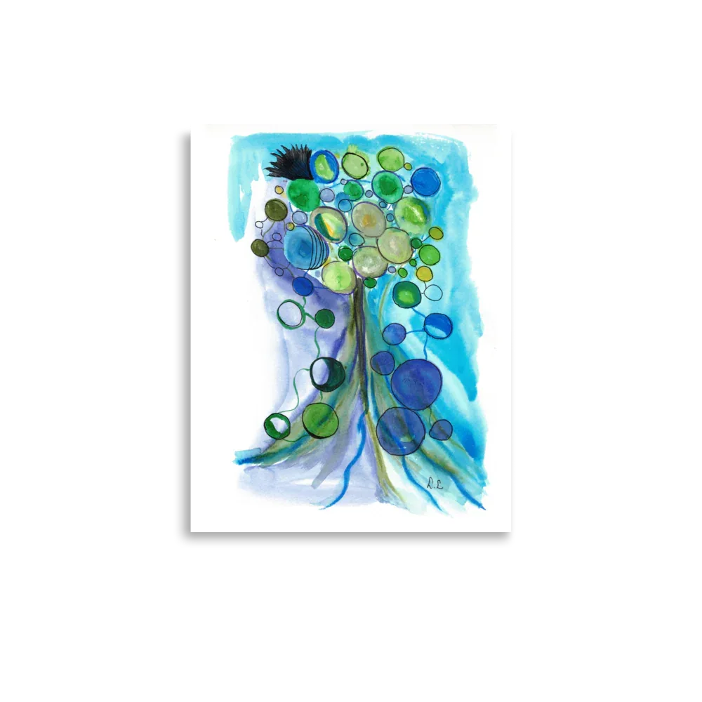 Affiche Aquarelle ecosphères - Laure Leprince - Artiste Peintre