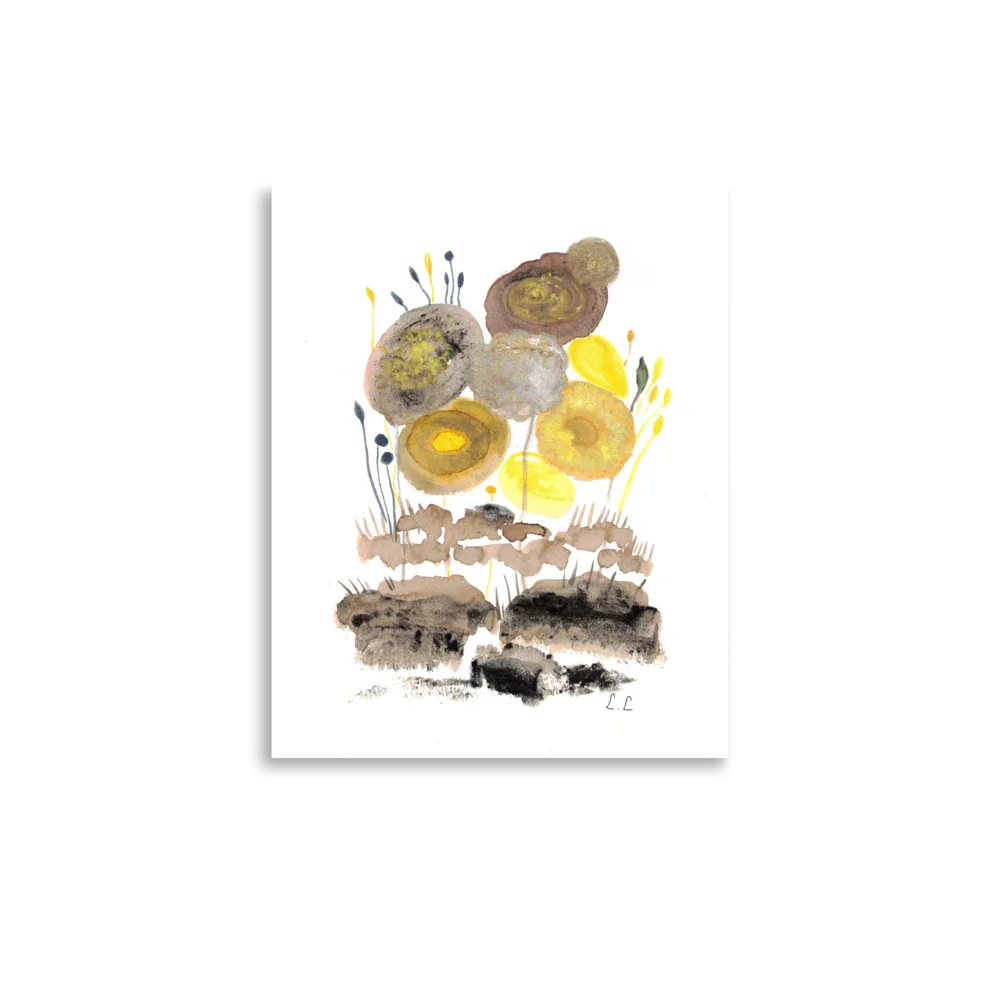 Affiche Fleurs d'ambre - Laure Leprince - Artiste Peintre