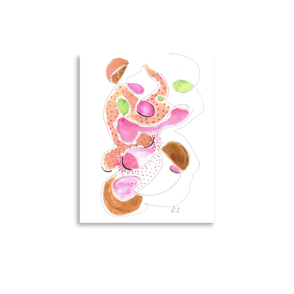 Affiche Morphologies roses | Des affiches de qualité - Laure Leprince - Artiste Peintre