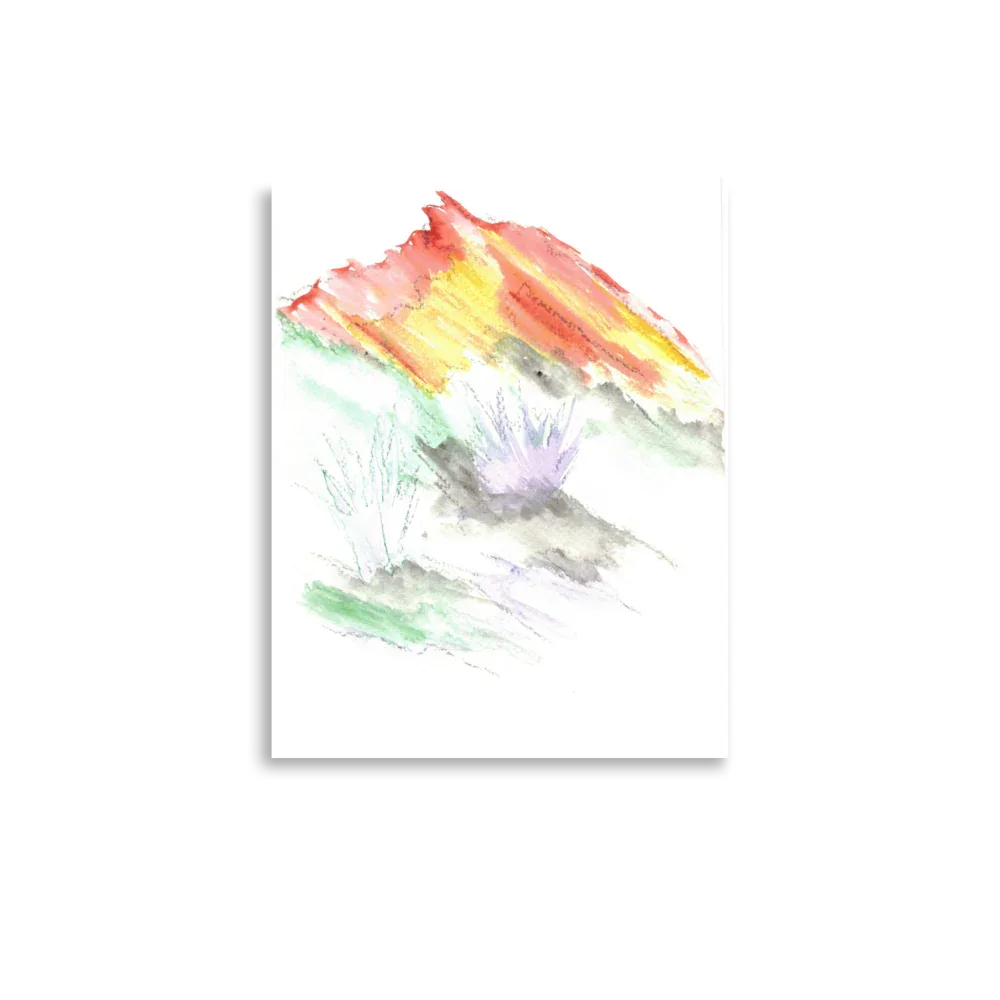 Affiche Aquarelle Abstraite RDJ 3 - Laure Leprince - Artiste Peintre