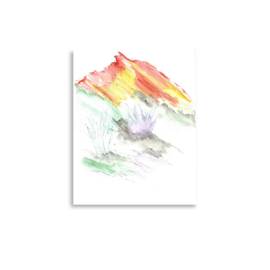 Affiche Aquarelle Abstraite RDJ 3 - Laure Leprince - Artiste Peintre