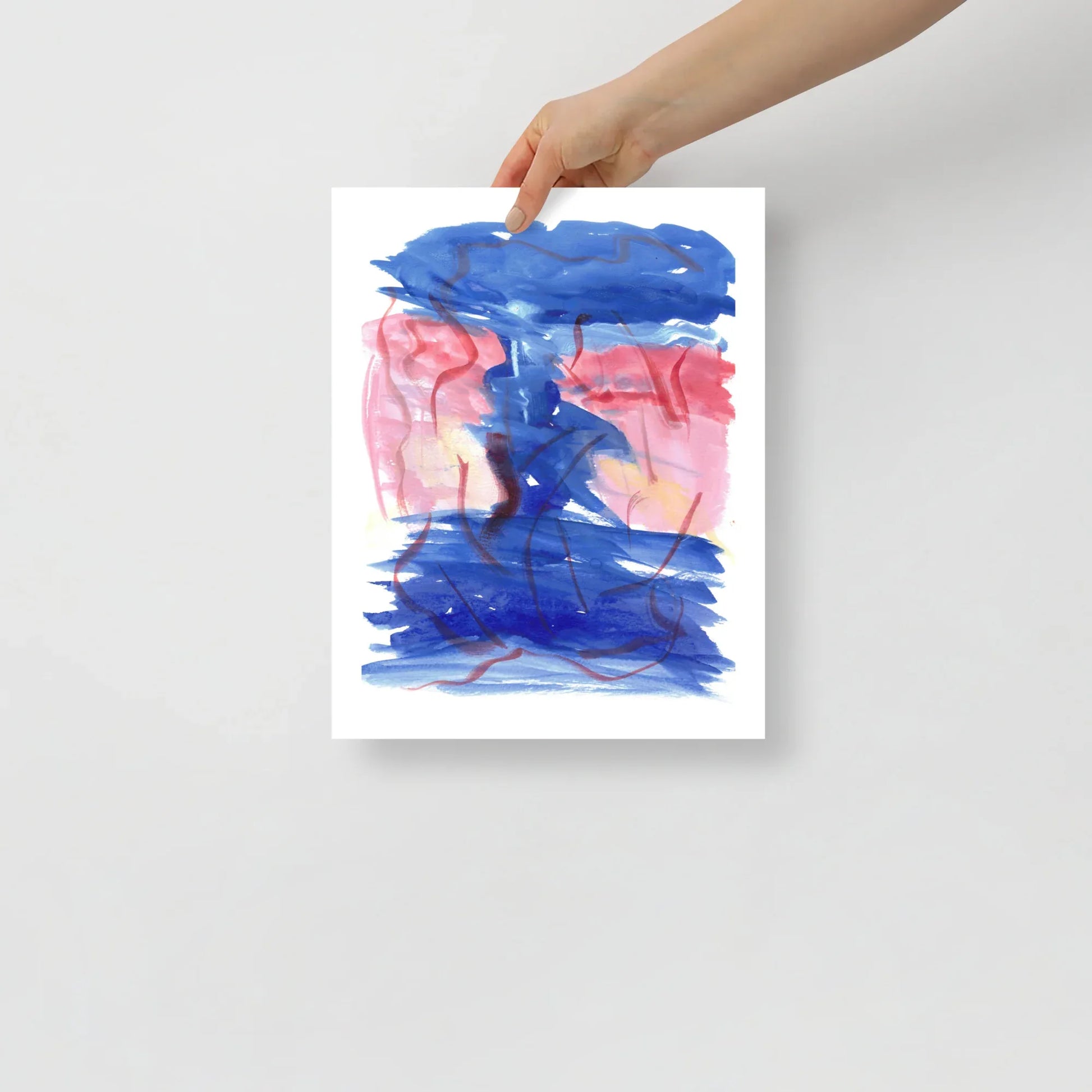 Affiche Aquarelle Abstraire RDJ 5 - Laure Leprince - Artiste Peintre