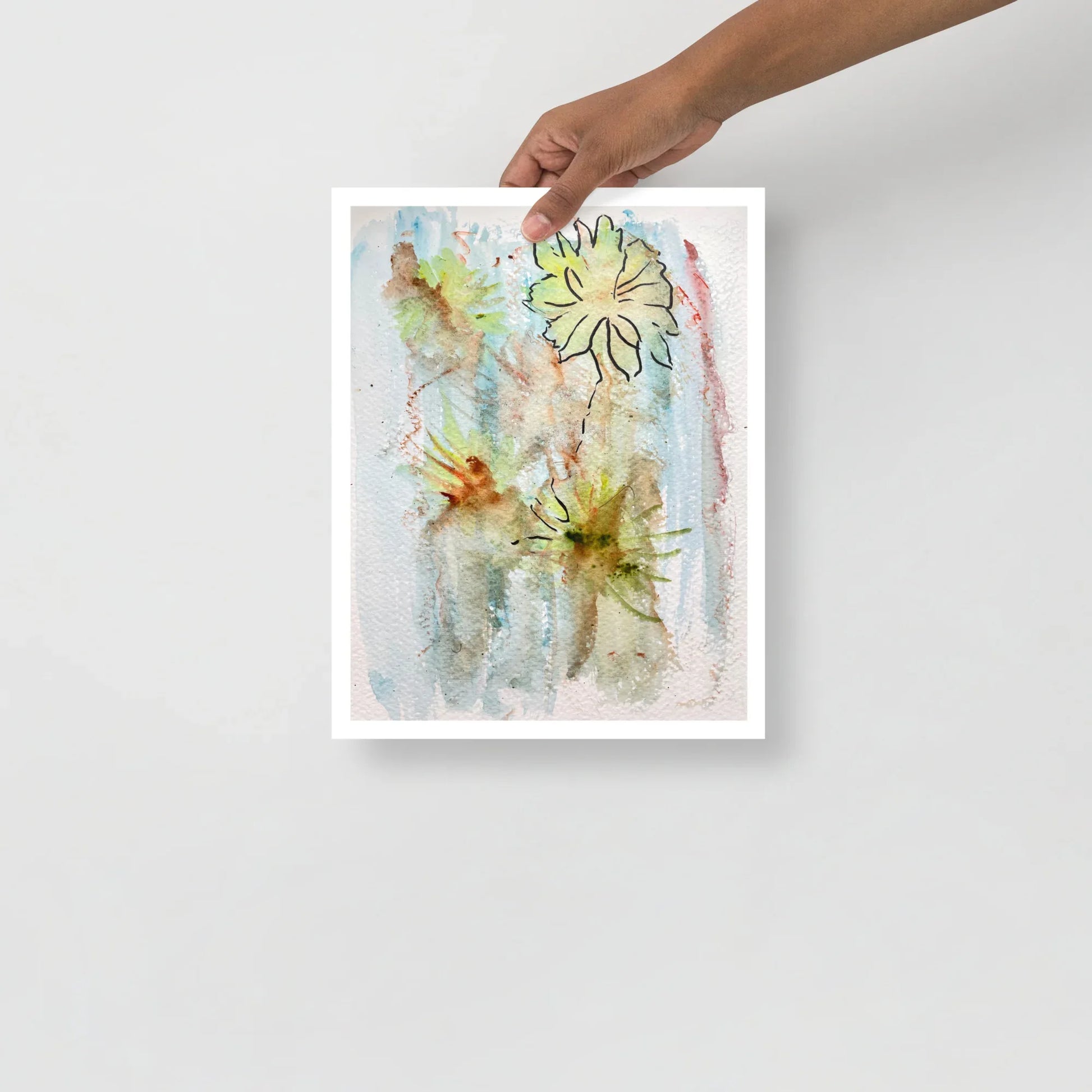 Affiche Aquarelle Abstraire RDJ 7 - Laure Leprince - Artiste Peintre