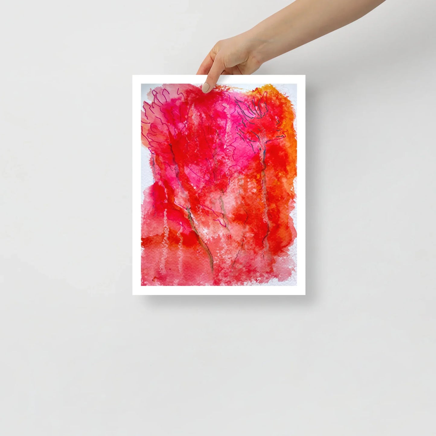 Affiche Aquarelle Abstraite RDJ 8 - Laure Leprince - Artiste Peintre