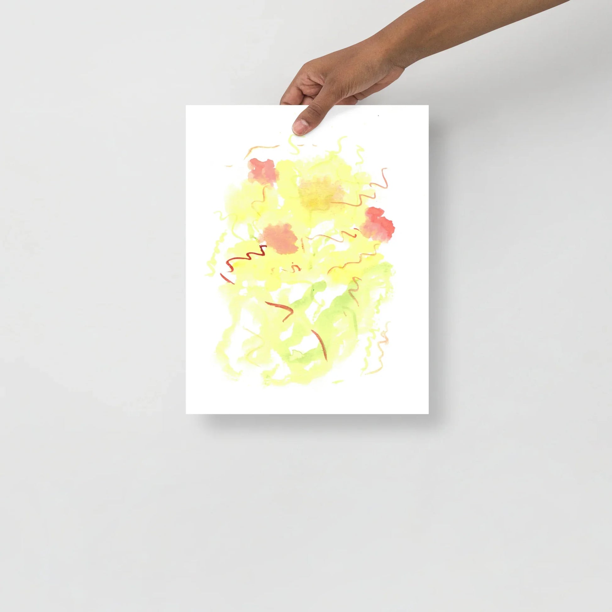 Affiche Aquarelle Abstraite RDJ 12 - Laure Leprince - Artiste Peintre