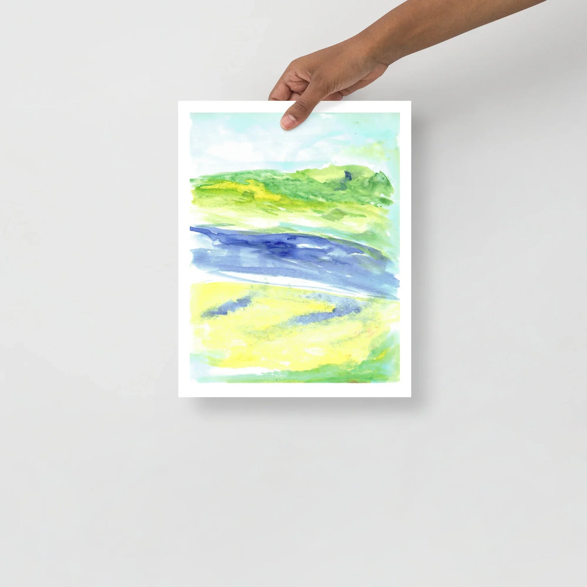 Poster Aquarelle Abstraire RDJ 14 - Laure Leprince - Artiste Peintre