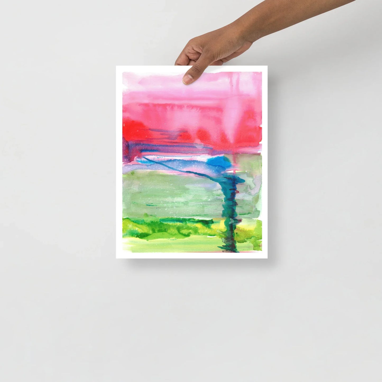 Affiche Aquarelle Abstraire RDJ 15 - Laure Leprince - Artiste Peintre